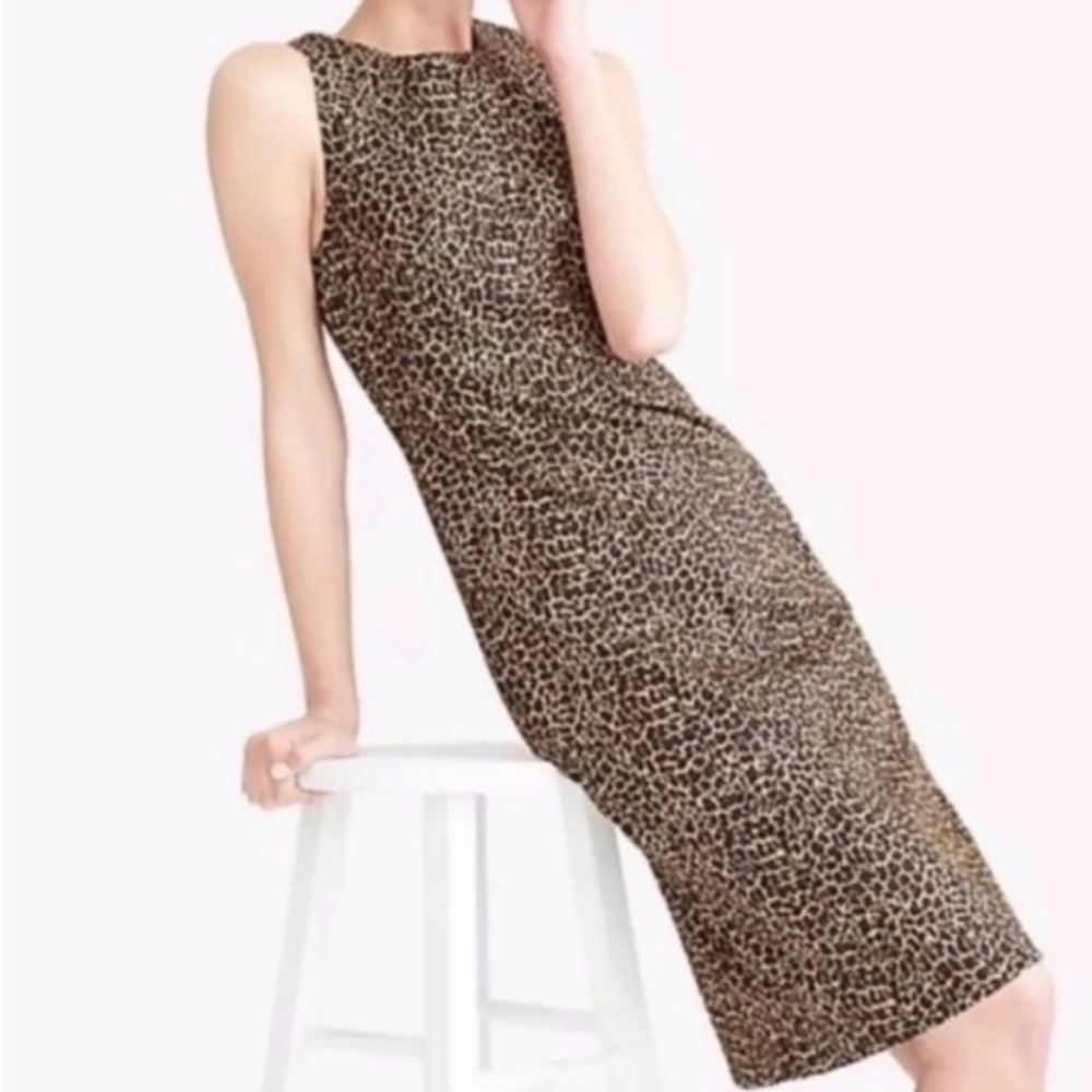 J. Crew Leopard Sheath Dress size 0